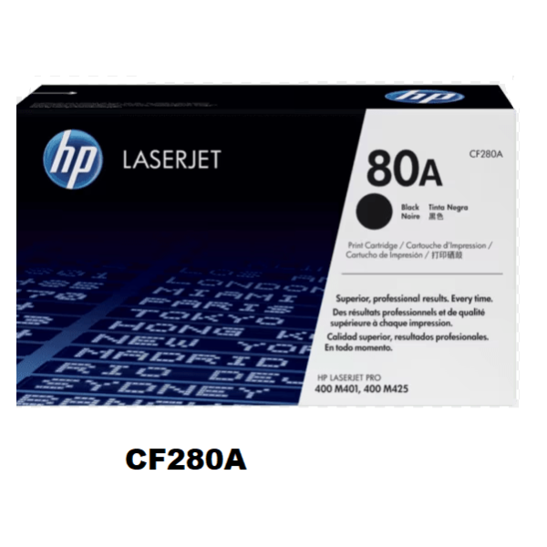TONER HP CF280A (80A) L.J. M401N NEGRO original