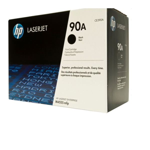 TONER HP CE390A (90A) L.J.4555 BLACK (10K PAG)