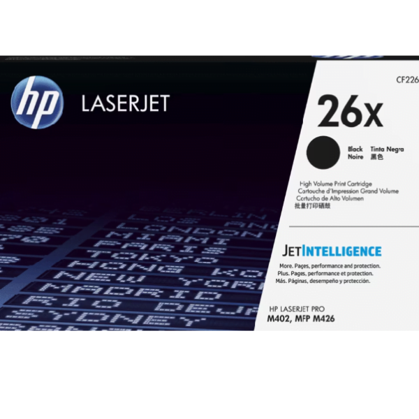 TONER HP 26x CF226X  M402 NEGRO ORIGINAL ALTA CAPACIDAD